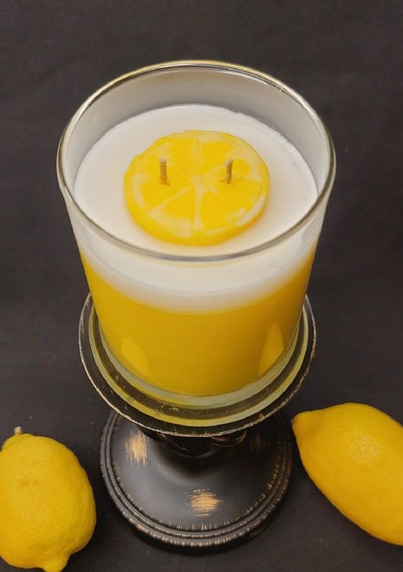Lemon Squeezy Breezy Candle | Lemon Scented C...