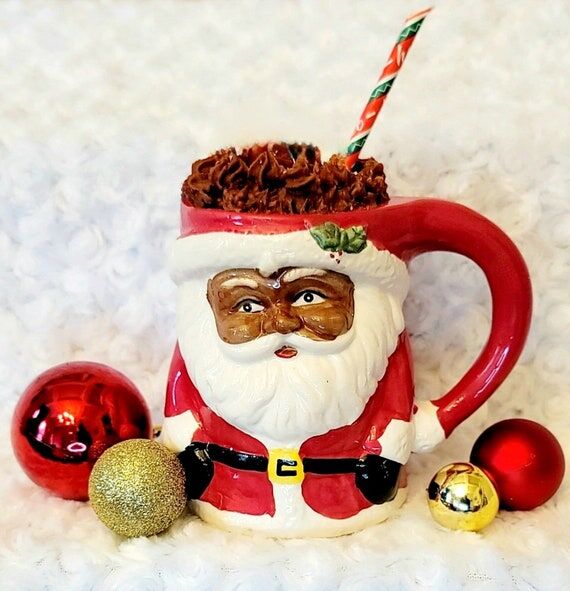 Santa Baby Candle | Christmas Candle | Black ...