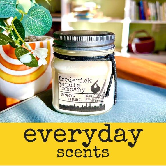 8 oz Soy Mason Jar Candle, Choose Your Scent,...