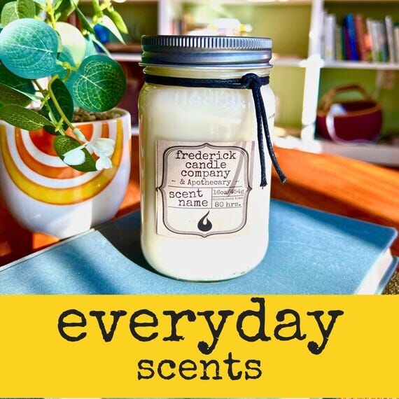 16 oz Soy Mason Jar Candle, Choose Your Scent...