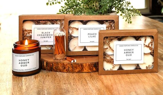 Tea Lights 6 Pack in Gift Packaging | Premium...