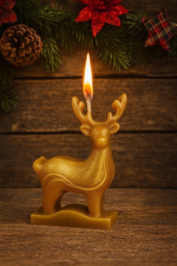 Christmas Reindeer Candle...