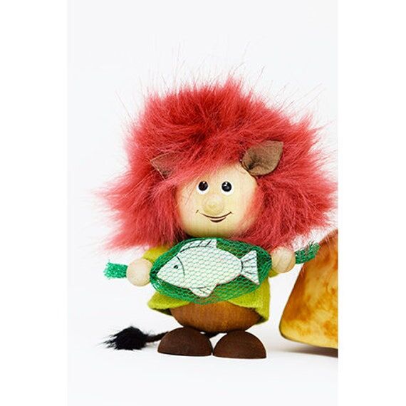 Troll with fish, Norwegian trolls, Norwegian ...
