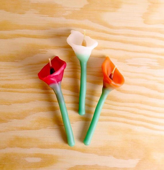Lily Birthday Candles set of 3...