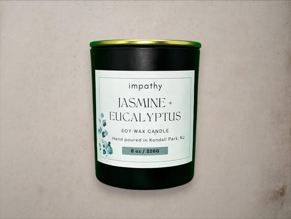 Jasmine Eucalyptus Spearmint Candle | Stress ...