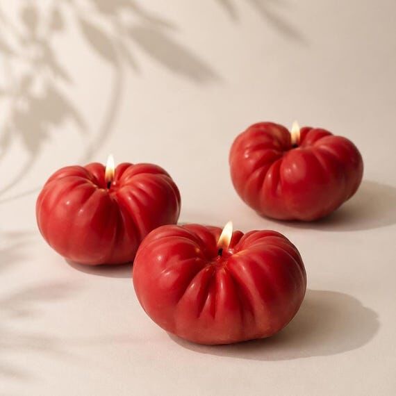 Heirloom Tomato Candle | Sculptural Soy Wax C...