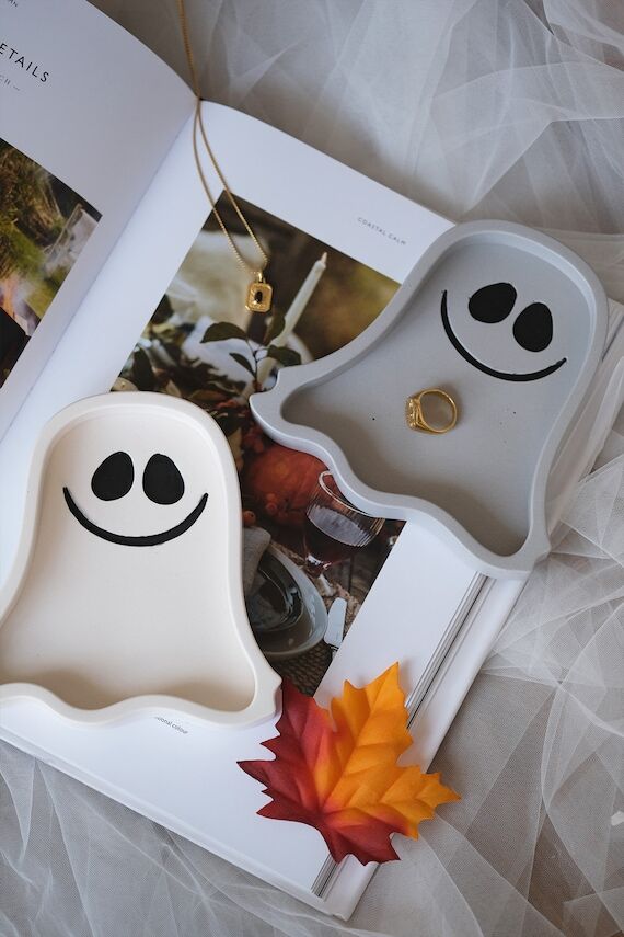 Ghost Shaped Tray | Halloween Tray | Ghost Sh...