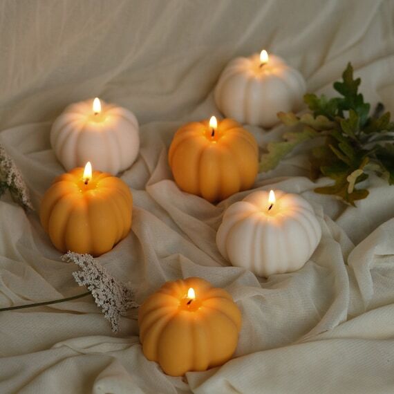 Pumpkin Shaped Candle | Halloween Candles | S...