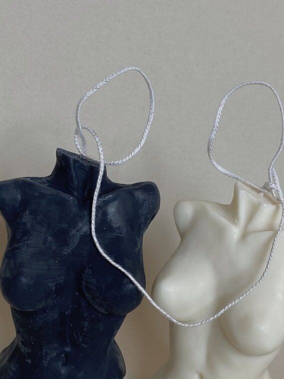 Handmade Soy Wax Female Torso Candle, Body Po...