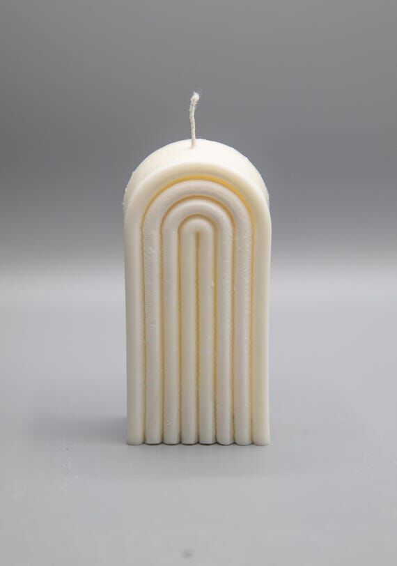 Creme Brulee Scented Rainbow Candle...