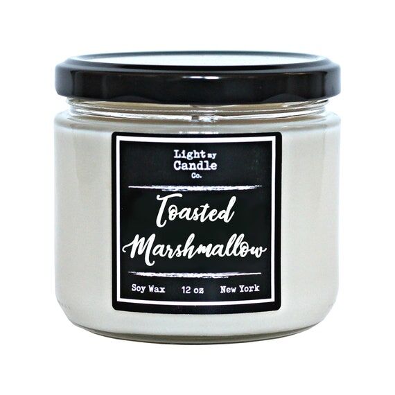 Toasted Marshmallow Scented Soy Candle, Cooki...
