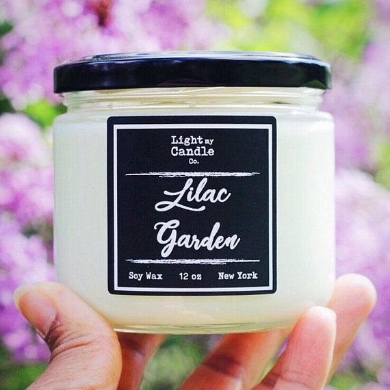 Lilac Garden Soy Candles, Soy Wax, Spring Hom...