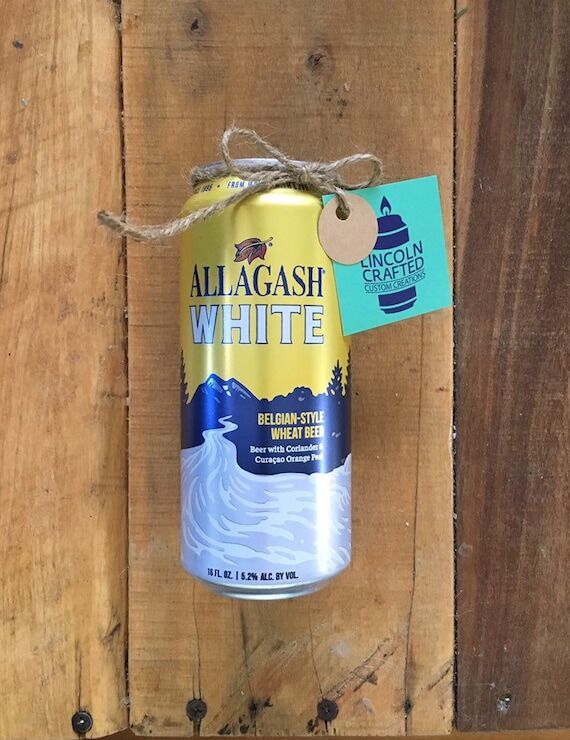 Allagash White Beer Can Candle - Scented - So...