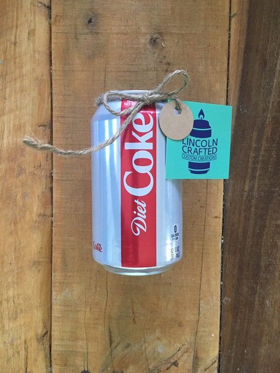 Diet Coke Can Candle - Upcycled, 12oz, Soy Wa...