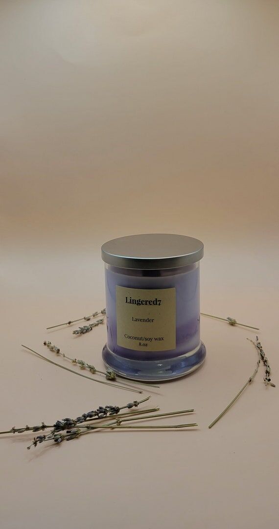 lavender 8.oz candle...