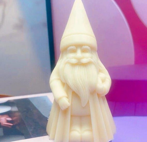 Christmas Santa Claus , Gnome Candle, Vegan S...
