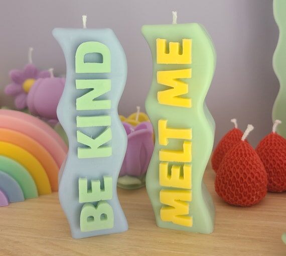 Melt Me Candle, Be Kind Candle Soy Candle, Sc...