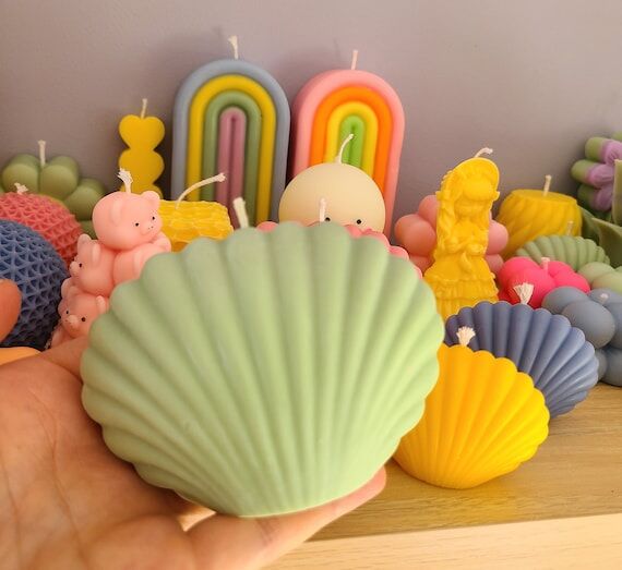Shell Candle, Handmade Candle, Small and Big ...
