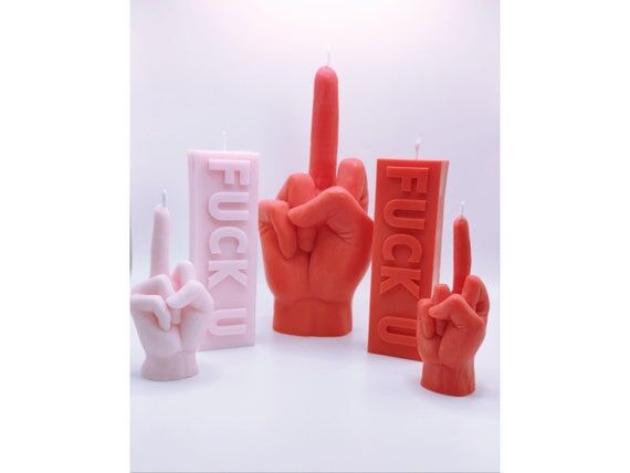 Middle Finger Candle: Handmade Vegan Soy Wax ...