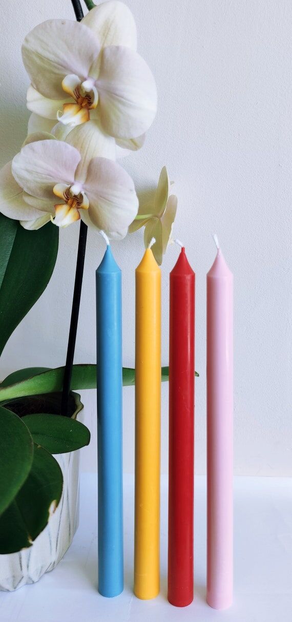 Handmade Soy Wax Taper Candles: Vegan Dinner ...