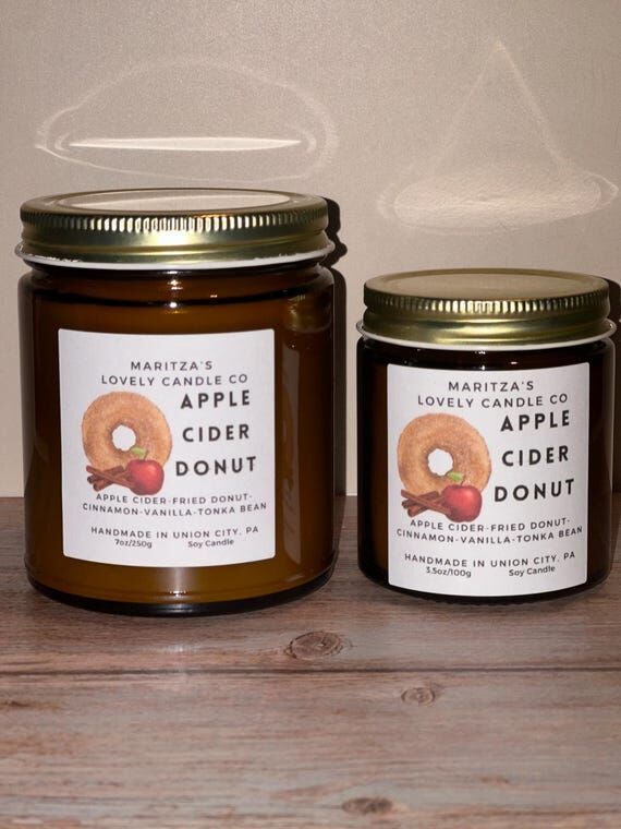 Apple Cider Donut Candle | Fall Bakery Scente...