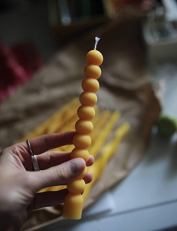 Colored Taper Candles, Beeswax Candles Sticks...