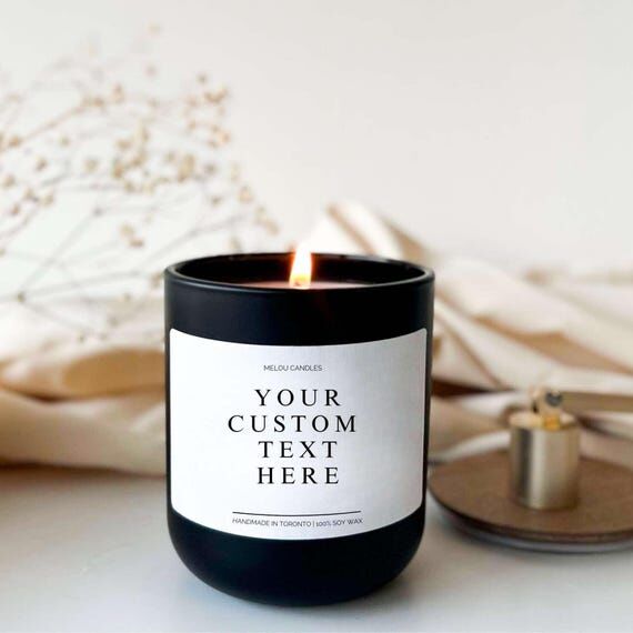 Personalized Candle, Blank Candle, Private La...