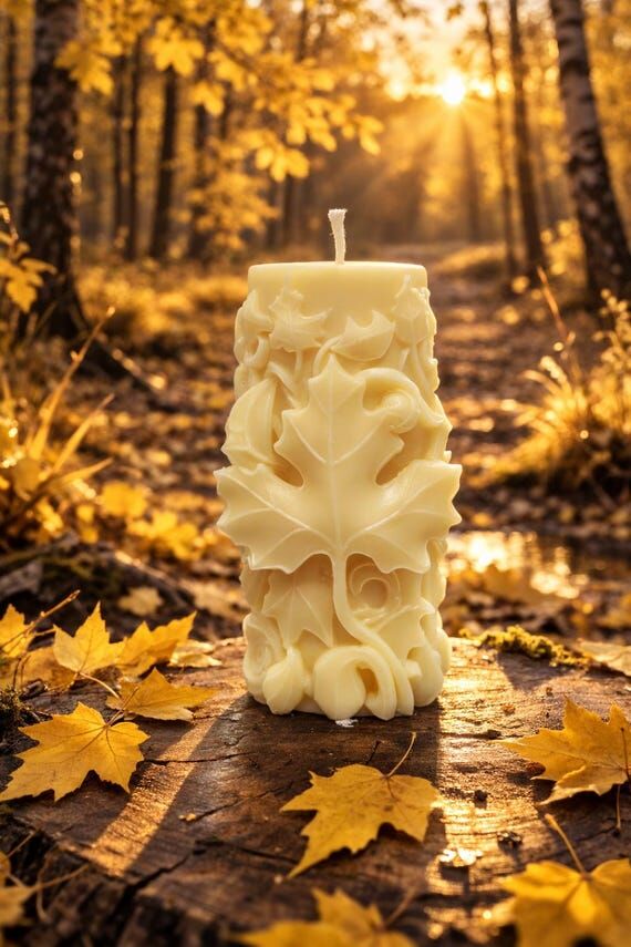 Pillar candle-handmade decor.Handmade soy wax...