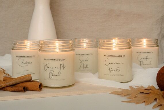Scented Soy Candle, 9 oz: Clean Burning for y...