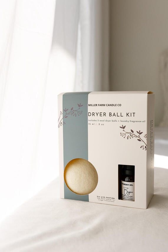 Scented Wool Dryer Ball Set: Laundry Fragranc...