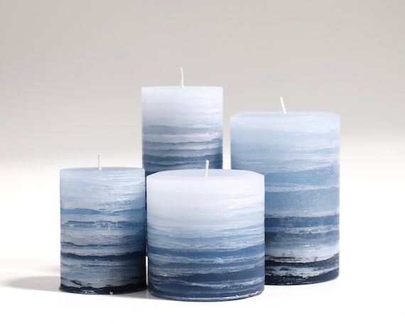 Rustic Blue Calming Ocean Waves UNScented Lay...