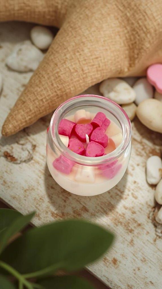 Heart-Shaped Soy Wax Candle | Organic Essenti...