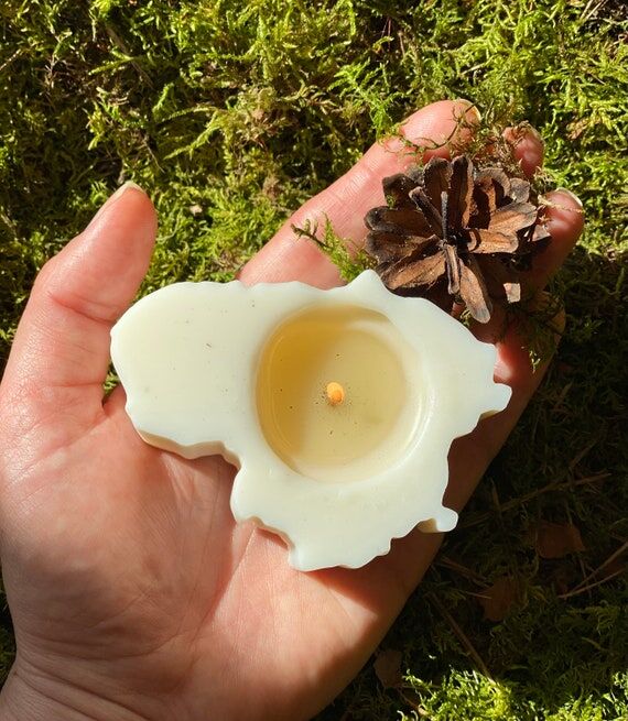 Lithuania Map Candle, Forest Amber Scent - Li...