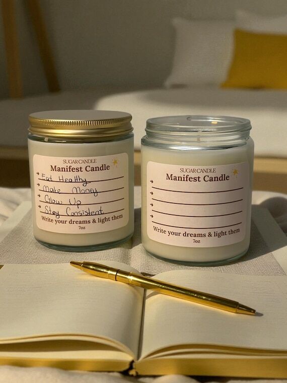 Manifest Candle: Write Your Dreams & Light Th...