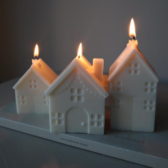 New Home Candles set of 3. Vegan Home Decor. ...
