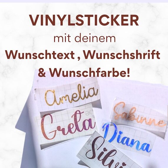 Personalized lettering vinyl sticker JGA stic...