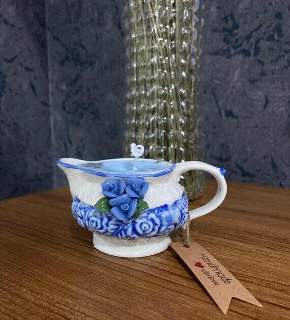 Lovely Porcelain Pot Candle, new year, Christ...