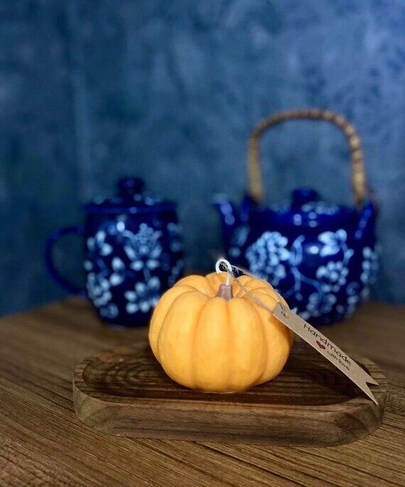 Lovely Pumpkin Candle, Hallowen, new year, Ch...