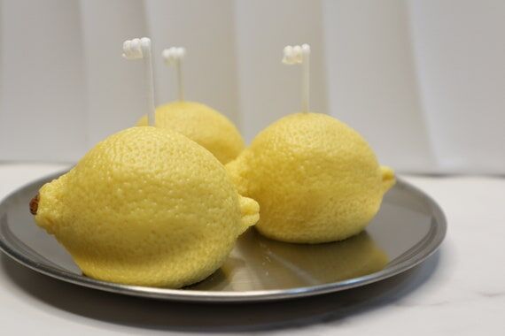 Lemon Scented Candle – Lemon Scented, Fresh...