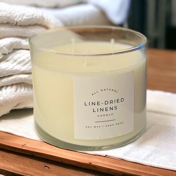 Line-Dried Linens Soy Wax Candle...