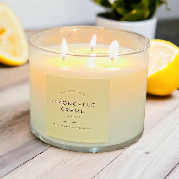 Limoncello Creme Soy Wax Candle...