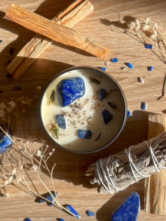 5.5oz Handmade Intention Candle - Lapis Lazul...