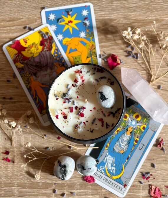 5.5oz Handmade Intention Candle - Rainbow Moo...