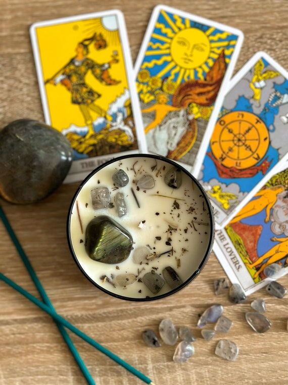 5.5oz Handmade Intention Candle - Labradorite...