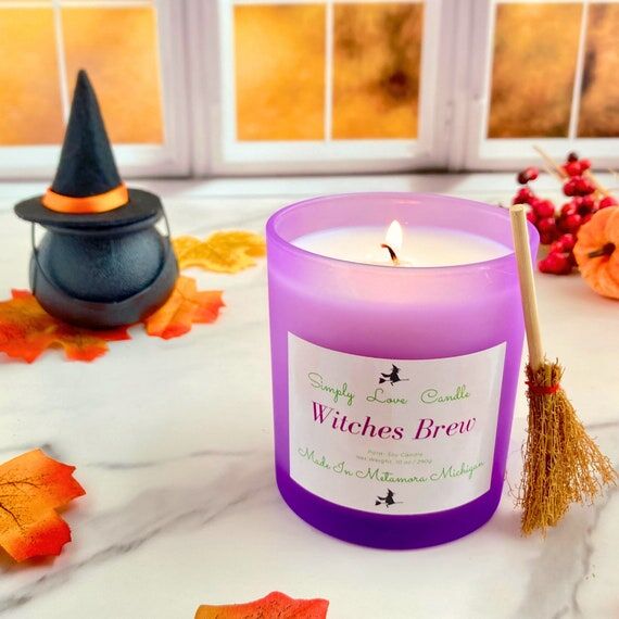 Witches Brew Candle, Apple Cinnamon Vanilla, ...
