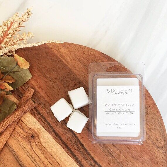 Warm Vanilla + Cinnamon |Scented Wax Melts| T...
