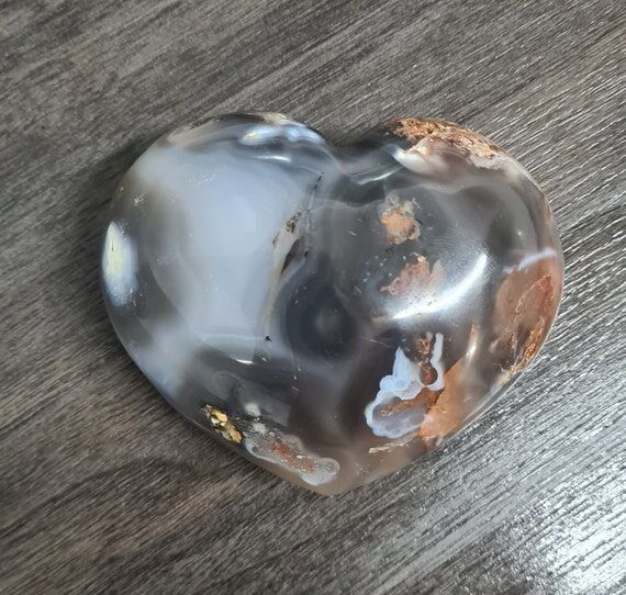 VERY LARGE Natural Sakura Agate Cherry Blosso...