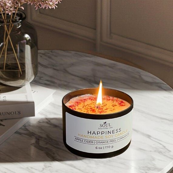 Soy Candle Long Lasting Home Fragrance, Self ...