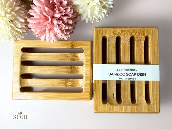 Wooden Soap Dish, Eco Friendly Bathroom Tray,...
