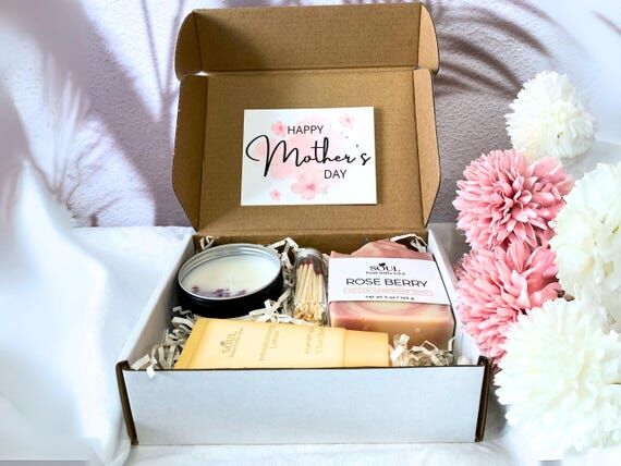 Relaxation Gift Box, Vegan Soap Candle Lotion...